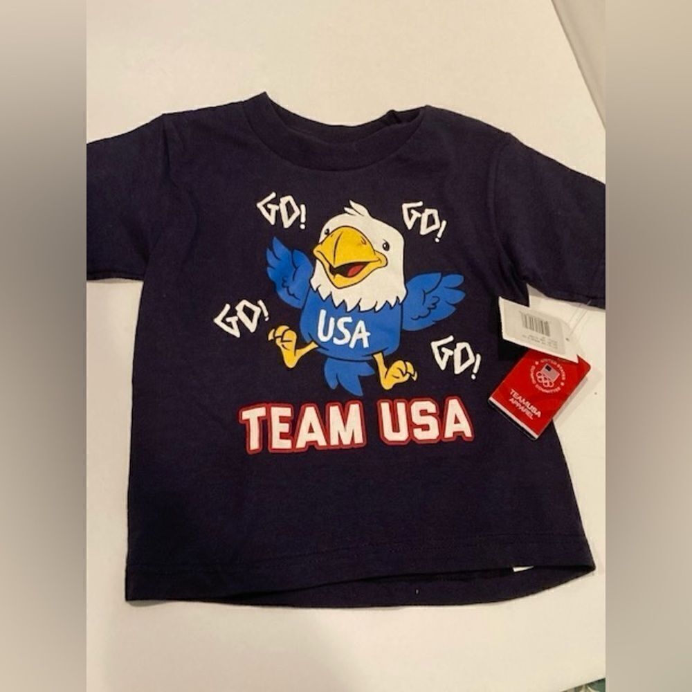 NWT Team USA Toddler T-Shirt United States Olympic Apparel Size 2T Navy Blue